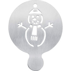 COFFEE STENCIL (85MM) - SNOW MAN - Mabrook Hotel Supplies