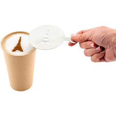 COFFEE STENCIL (85MM) - EIFFEL TOWER - Mabrook Hotel Supplies