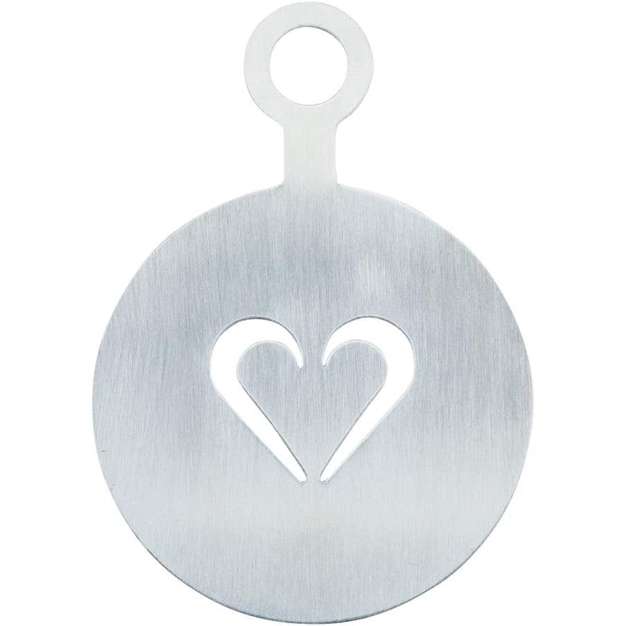 COFFEE STENCIL (85MM) - HEART - Mabrook Hotel Supplies