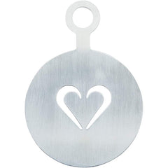COFFEE STENCIL (85MM) - HEART - Mabrook Hotel Supplies