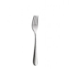 Table fork Sitello, stainless 18/10 polished, hammered length 8 1/4 in. - Mabrook Hotel Supplies