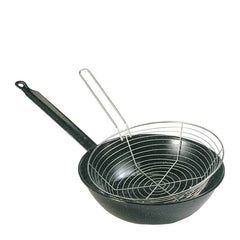 CHIP PAN W/BASKET ENAMELLED 24CM - Mabrook Hotel Supplies
