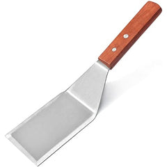 "WOOD HANDLE SQUARE END TURNER 5.25x3"" BLADE" - Mabrook Hotel Supplies