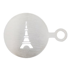COFFEE STENCIL (85MM) - EIFFEL TOWER - Mabrook Hotel Supplies
