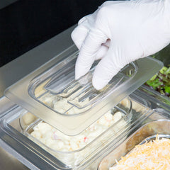 Cambro, GN 1/8 Polycarbonate Lid and Drain Shelf , CLEAR - Mabrook Hotel Supplies