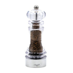 BISETTI ACRYLIC & STAINLESS STEEL PEPPER MILL - 18 CM - Mabrook Hotel Supplies
