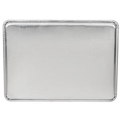 "ALUMINIUM BAKING TRAY, SIZE:46X66x2.5 CM DEEP." - Mabrook Hotel Supplies