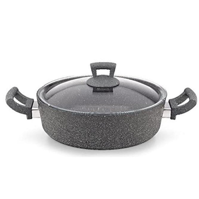 MEGA SHALLOW CASSEROLE/GRANITE,DIM:40 CM - Mabrook Hotel Supplies