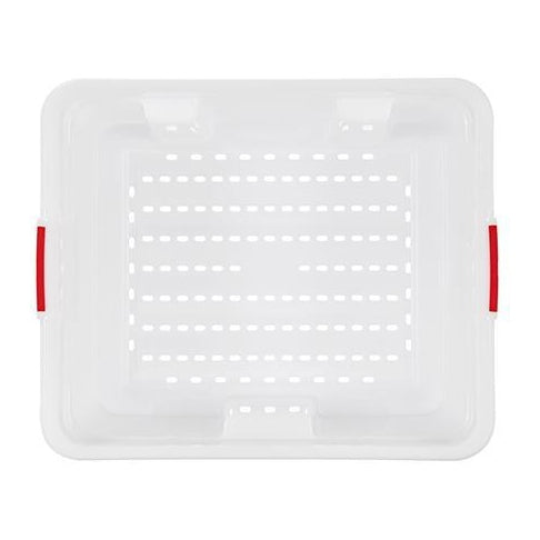 GN 2/1 H.380 MM./15" 90 L./23 GAL. PERFORATED HDPE FOOD BOX - Mabrook Hotel Supplies