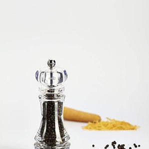 BISETTI ACRYLIC & STAINLESS STEEL PEPPER MILL - 18 CM - Mabrook Hotel Supplies