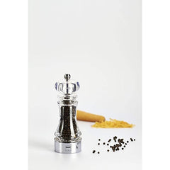 BISETTI ACRYLIC & STAINLESS STEEL PEPPER MILL - 18 CM - Mabrook Hotel Supplies