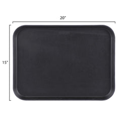 CAMBRO CAMTREAD RECTANGULAR TRAYS NON-SKID,COLOR:BLACK,DIM:51.5X38 CM - Mabrook Hotel Supplies