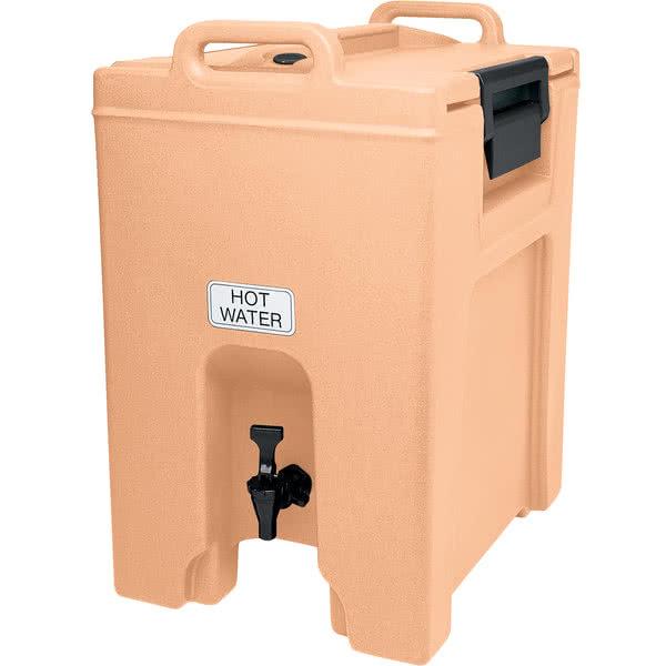 Cambro Ultra Camcart® Double Compartment Coffee Beige Polyethylene Cart -  20 1/2L x 27 1/8D x 54H