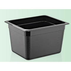 PAN 1/2 200MM ,POLYCARBONATE,COLOR:BLACK - Mabrook Hotel Supplies