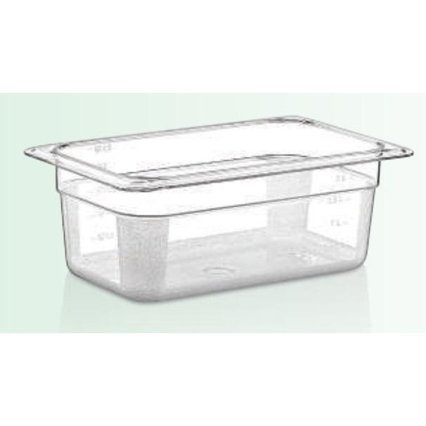 PAN 1/4 100MM ,POLYCARBONATE,COLOR:TRANSPARENT - Mabrook Hotel Supplies