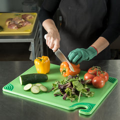 SAN JAMAR SAF-T-GRIP CUTTING BOARD GREEN - 38*50*11 CM - Mabrook Hotel Supplies