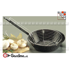 ENAMELLED FRYER WITH GARCIMA HANDLE - 26 CM - Mabrook Hotel Supplies