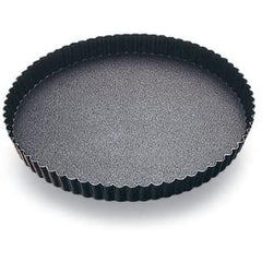 "ROUND FLUTED TART MOULD WITH FIXED BOTTOM, D4" - Mabrook Hotel Supplies