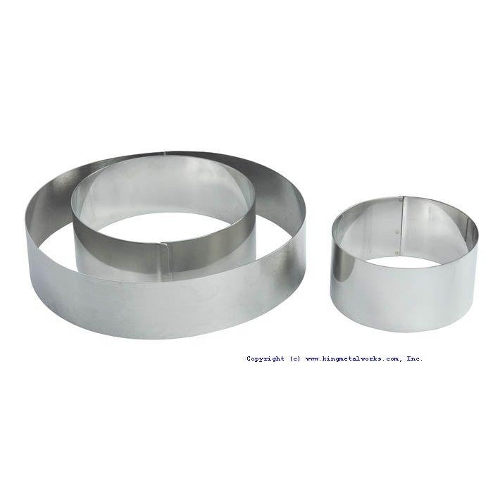 CAKE RING ROUND S/S 9x4.5 CM - Mabrook Hotel Supplies