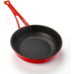 FRYING PAN WITH METAL HANDLES,RED,DIM:24 CM - Mabrook Hotel Supplies