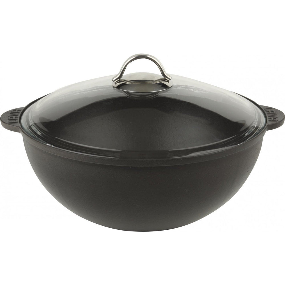 "ROUND DEEP CASSEROLE WITH GLASS LID DIA. 30 C., 6 LT." - Mabrook Hotel Supplies