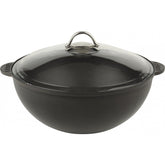 "ROUND DEEP CASSEROLE WITH GLASS LID DIA. 30 C., 6 LT." - Mabrook Hotel Supplies