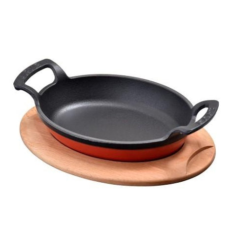 LAVA OVAL DISH -  RED - Mabrook Hotel Supplies