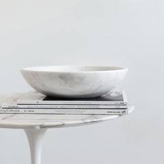 WHITE MARBLE BOWL Ø 35 CM - Mabrook Hotel Supplies