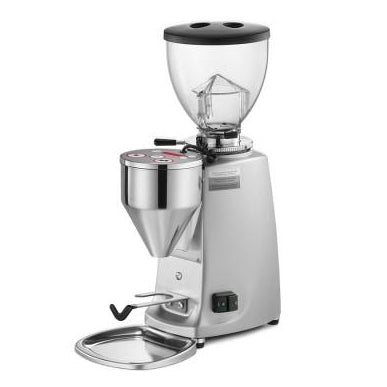 Mazzer Mini Electronic Type A White Espresso Grinder. - Mabrook Hotel Supplies