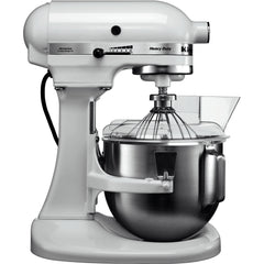 KitchenAid 4.8 Ltr Heavy Duty Stand Mixer - White - Mabrook Hotel Supplies