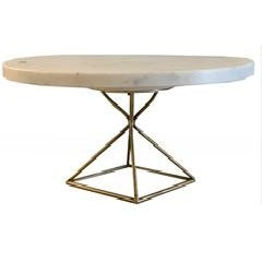 CAKE STAND,DIM:33X15,COLOR:WHITE MARBLE/BRASS - Mabrook Hotel Supplies