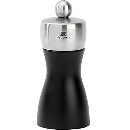 SOC- FIDGI- PEPPER MILL - 12cm WOOD BK - Mabrook Hotel Supplies