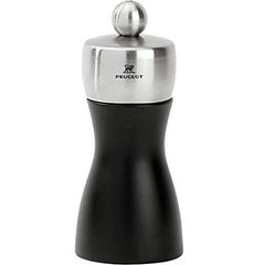 SOC- FIDGI- PEPPER MILL - 12cm WOOD BK - Mabrook Hotel Supplies