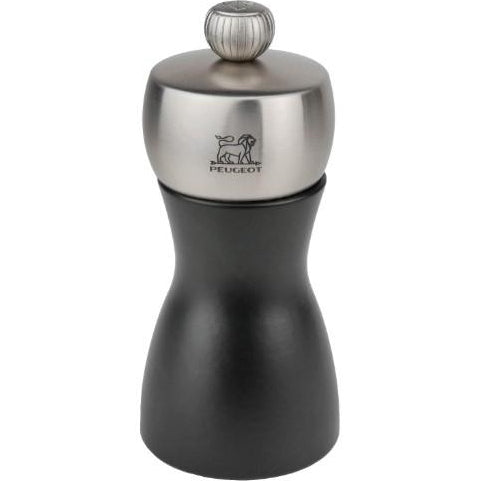 SOC- FIDGI- SALT MILL - 12cm WOOD BK - Mabrook Hotel Supplies