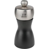 SOC- FIDGI- SALT MILL - 12cm WOOD BK - Mabrook Hotel Supplies