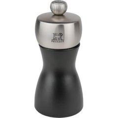 SOC- FIDGI- SALT MILL - 12cm WOOD BK - Mabrook Hotel Supplies