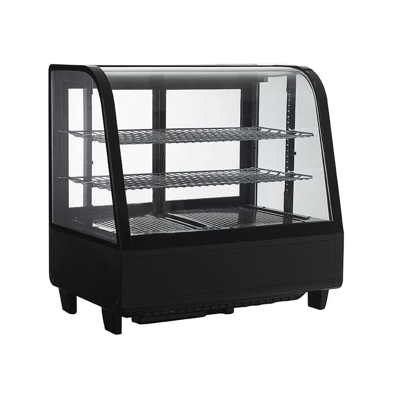 Sliding Glass Door Black Countertop Display Cooler. - Mabrook Hotel Supplies