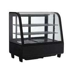 Sliding Glass Door Black Countertop Display Cooler. - Mabrook Hotel Supplies