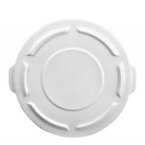 Rubbermaid Round Flat Top Trash Can Lid - White - Mabrook Hotel Supplies