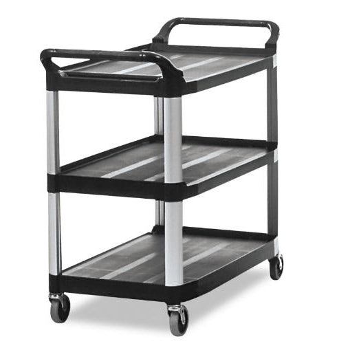 RUBBERMAID EXTRA CART OPEN, BLACK - Mabrook Hotel Supplies