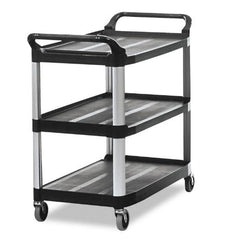 RUBBERMAID EXTRA CART OPEN, BLACK - Mabrook Hotel Supplies