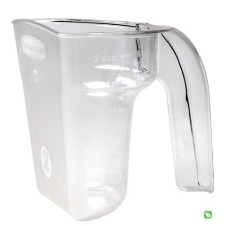 Rubbermaid FG9G5100CLR Bouncer® Safety Portioning Scoop - 2 Cup / 16 Oz. - Mabrook Hotel Supplies