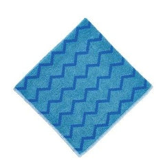 Rubbermaid FGQ62000BL00 HYGEN 16" x 16" Blue Microfiber Cloth - Mabrook Hotel Supplies