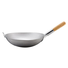 STIR-FRY WOK 36 CM. (LONG HANDLE) - Mabrook Hotel Supplies
