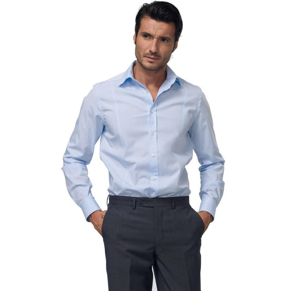 MENS SHIRT BLUE - Mabrook Hotel Supplies