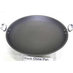 BLACK CHINESE PAN W/METAL HANDLE, SIZE: 30CM - Mabrook Hotel Supplies