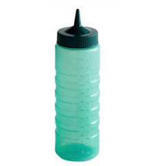 "COLOR MATE SQUEEZE BOTTLE DISPENSER, 24oz, WIDE MOUTH, STANDARD CAP, MOULDED IN OUNCE MARKING, POLYETHYLENE, VISTA GREEN BOTTLE" - Mabrook Hotel Supplies