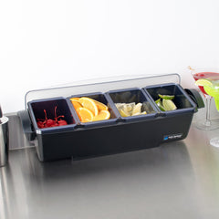 SAN JAMAR CONDIMENT AND GARNISH TRAY 4 COMPARTMENTS - Mabrook Hotel Supplies