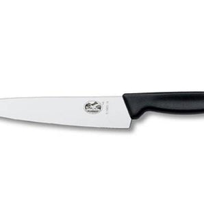 "VICTORINOX  CARVING KNIFE, BROAD,  19 CM, COLOR: BLACK" - Mabrook Hotel Supplies