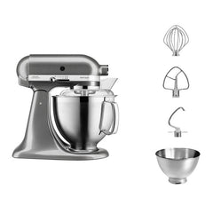 KitchenAid ARTISAN 4.8 L Tilt-Head Stand Mixer - Medallion Silver - Mabrook Hotel Supplies